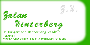 zalan winterberg business card